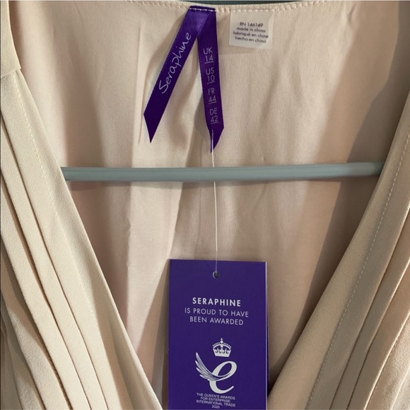 Seraphine Pleated Maternity/Nursing Dress - Picture 9 of 15